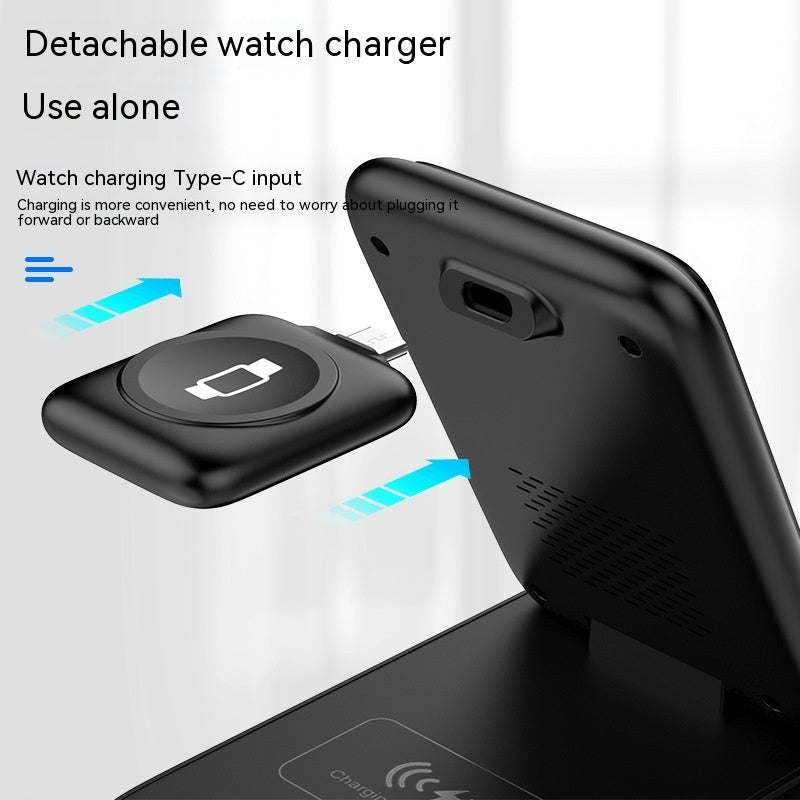 3-in-1 Wireless Charger Foldable Removable Charger