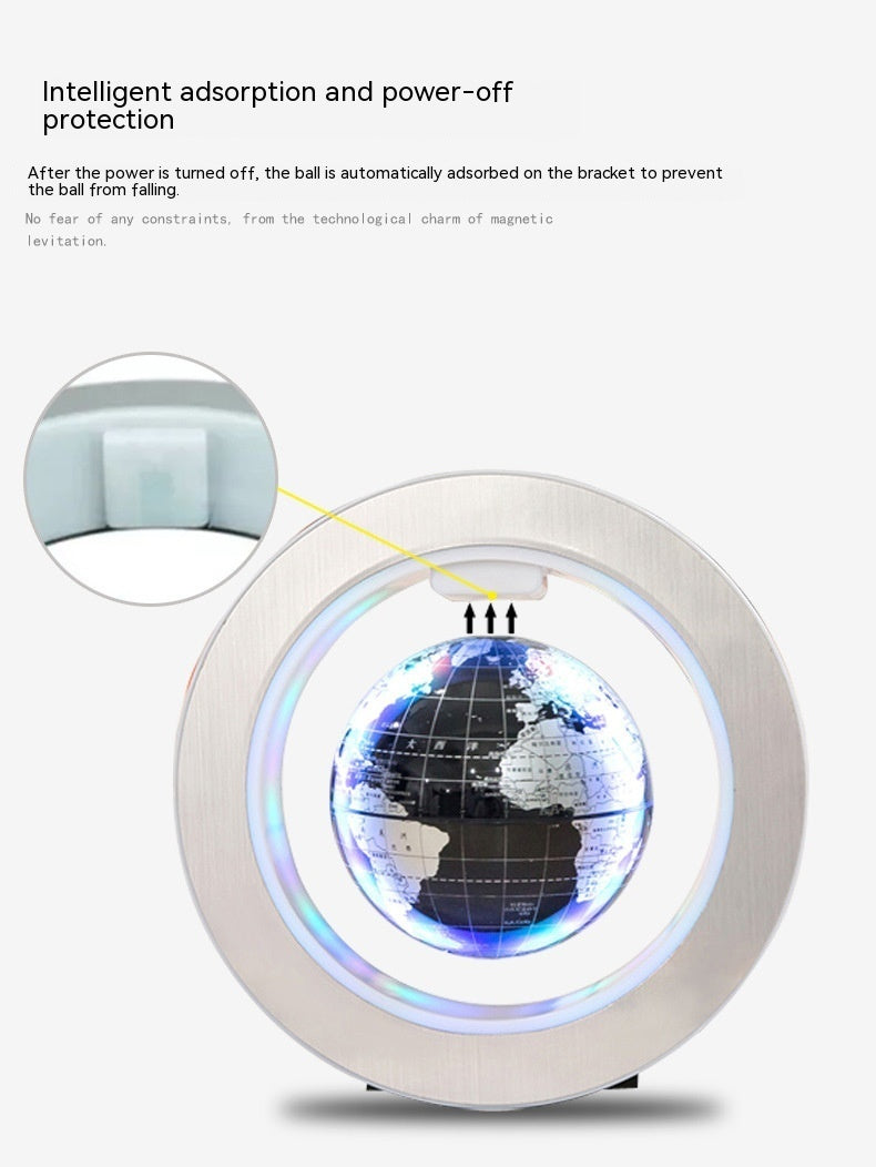 O-shaped Maglev Globe Luminous Self-rotating Ornaments