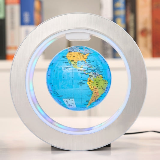 O-shaped Maglev Globe Luminous Self-rotating Ornaments