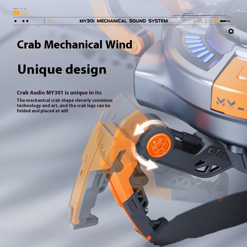 Machine Crab Speaker Mechanical Wind Wireless Bluetooth