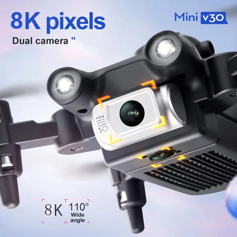 XIAOMI 4DRC V30 Mini Drone with Camera HD 4K 1080P FPV RC Drones Profesional Five-sided Obstacle Avoidance Helicopter Drone Toy